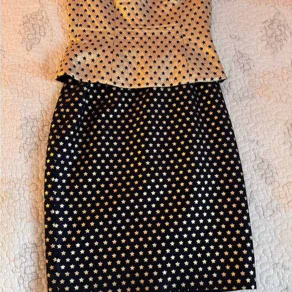 Escada Gold and Black Star Pattern Dress - Picture 13 of 17